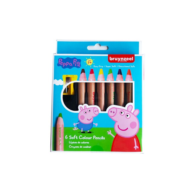 Imagen 0 de Set 6 Colores Suaves y Gruesos Bruynzeel Multicolor