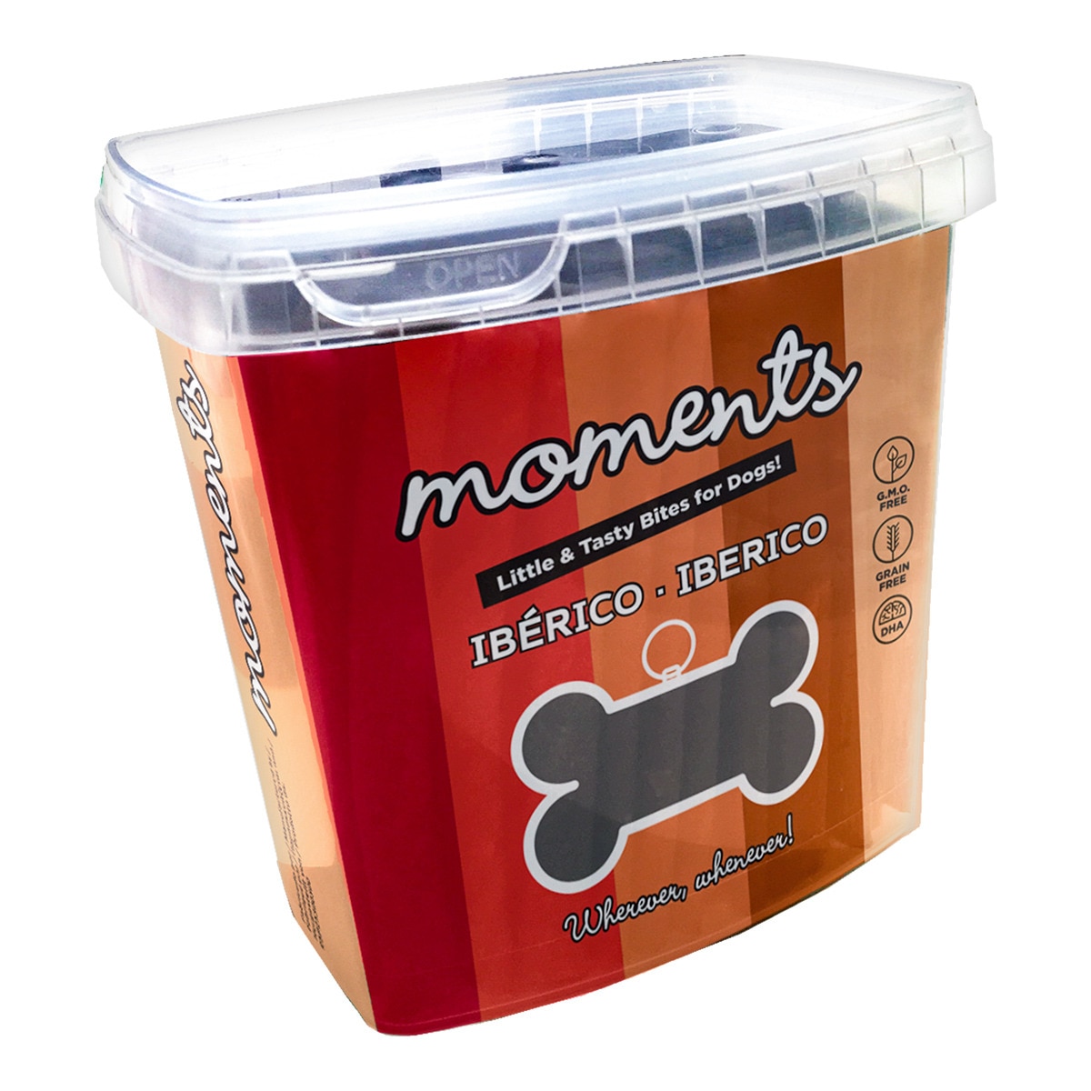 Snack para perros adultos Moments ibérico 600 g 1