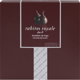 Rabitos Royale bombón de higo con chocolate negro 8 unidades estuche 142 g - La Higuera