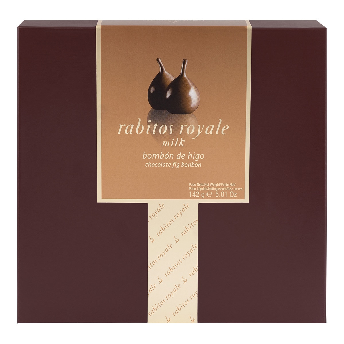 Bouchées de figues séchées au chocolat au lait 8 unités Rabitos Royale La Higuera