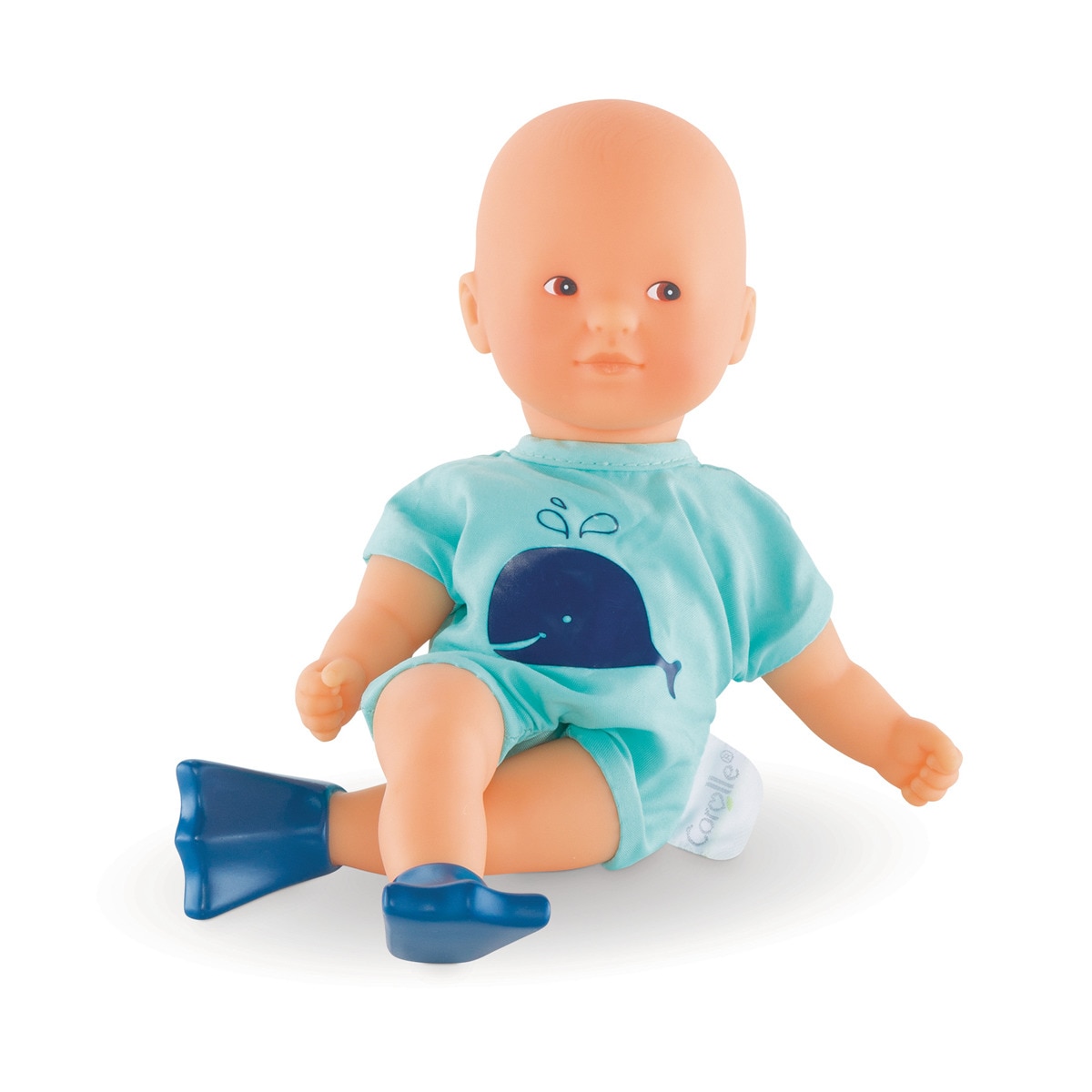 Corolle - Muñeco Mini Baño Azul Mon Premier Poupon