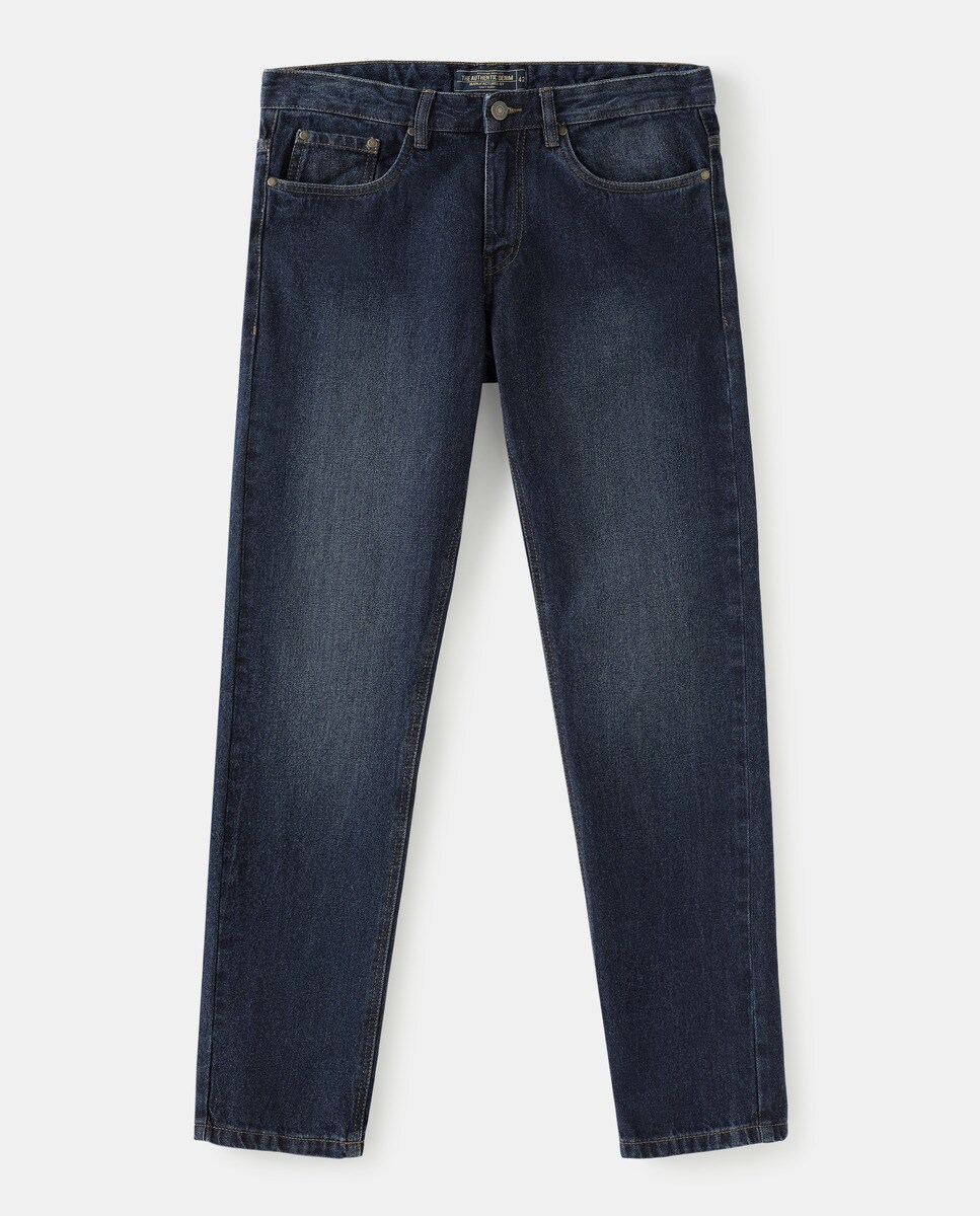 Comprar Pantalón vaquero de hombre con cinco bolsillos azul · Unit ·  Hipercor