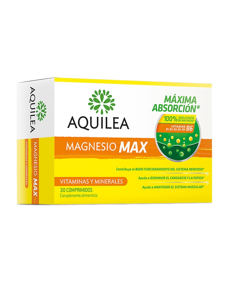 30 Comprimidos Magnesio Max Bisglicinato Aquilea 1