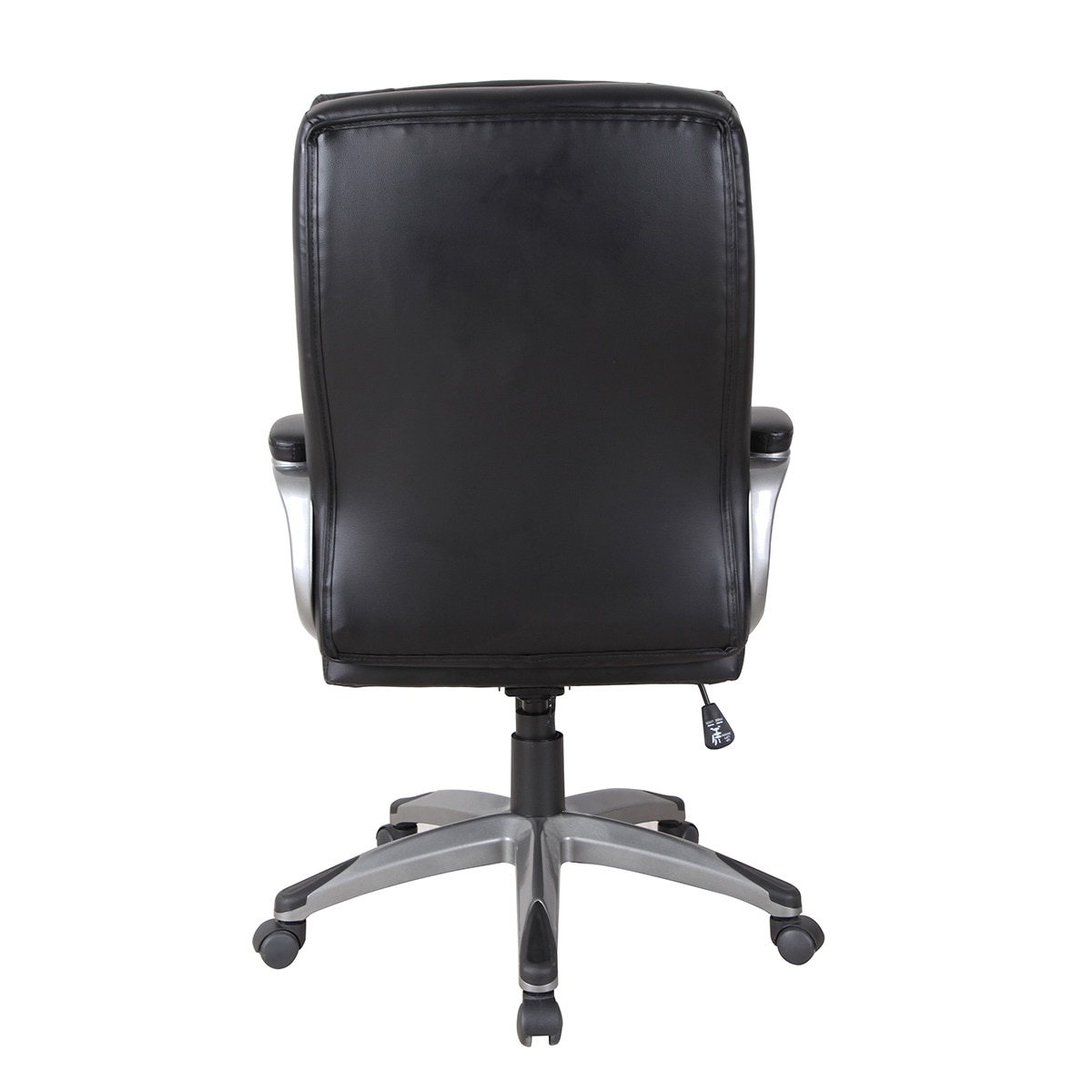 Silla de escritorio en símil piel Sandro Basics El Corte Inglés Negro-3