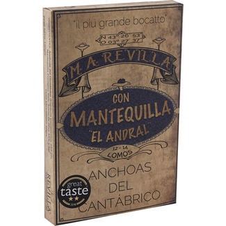 anchoas del Cantábrico con mantequilla El Andral lata 60 g neto escurrido - Revilla