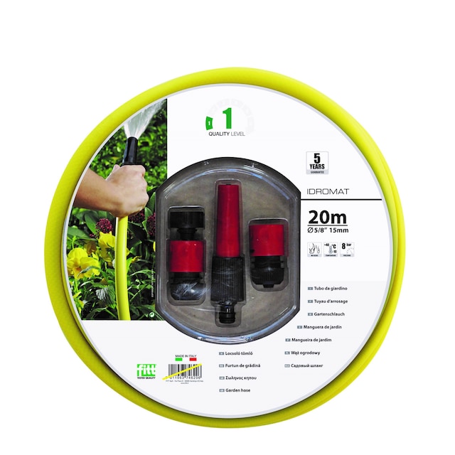 Imagen 0 de Manguera de jardín equipada Ø 15 mm x 20 m + accesorios