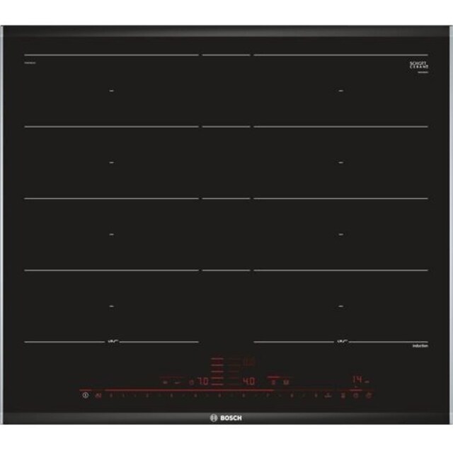 Imagem 0 de Placa de Indução Bosch Série 8 PXY675DC1E FlexInduction e PerfectFry com 4 Zonas e de 60 cm - Preto