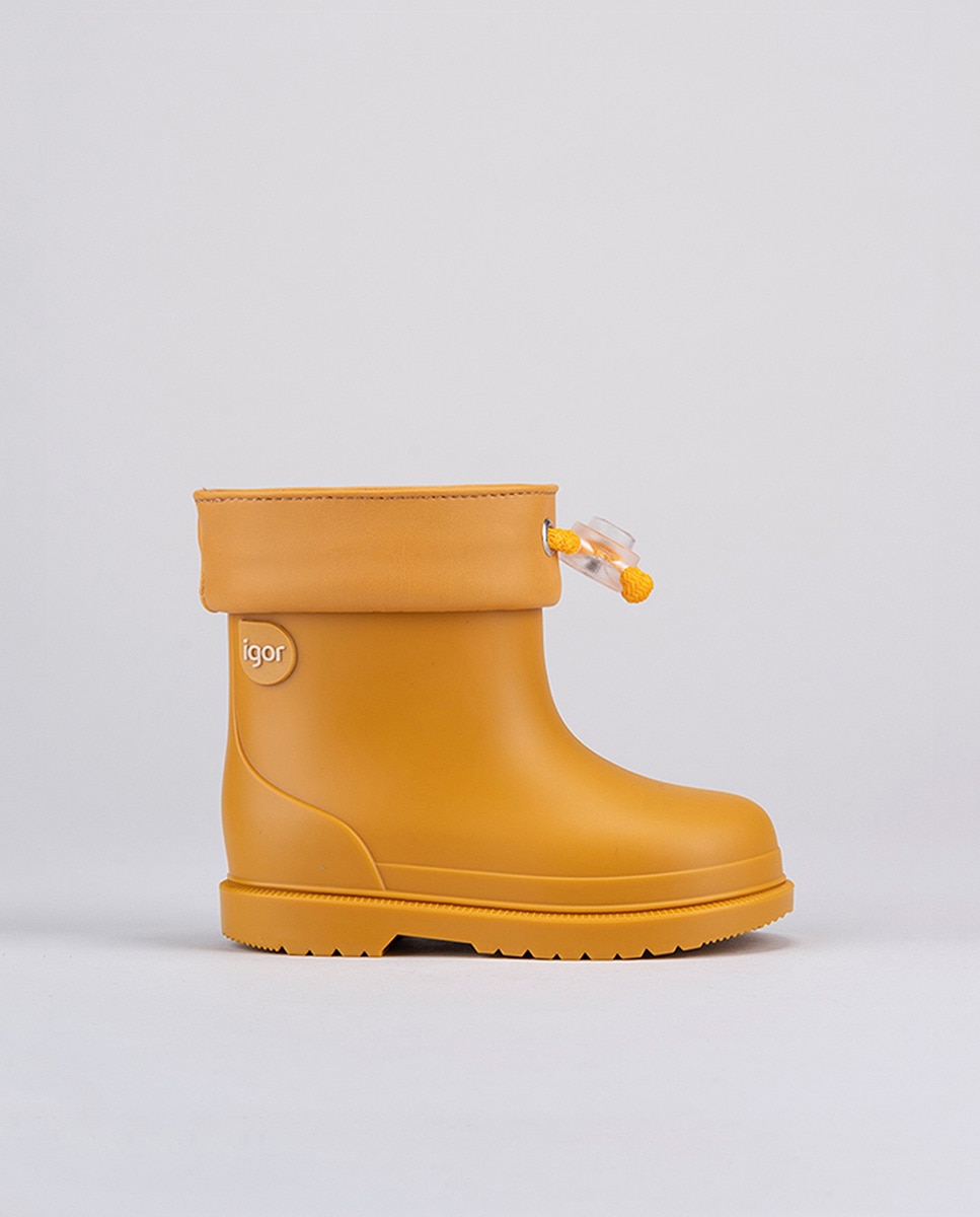 Igor - Botas De Agua De Bebés Mostaza Con Cordón