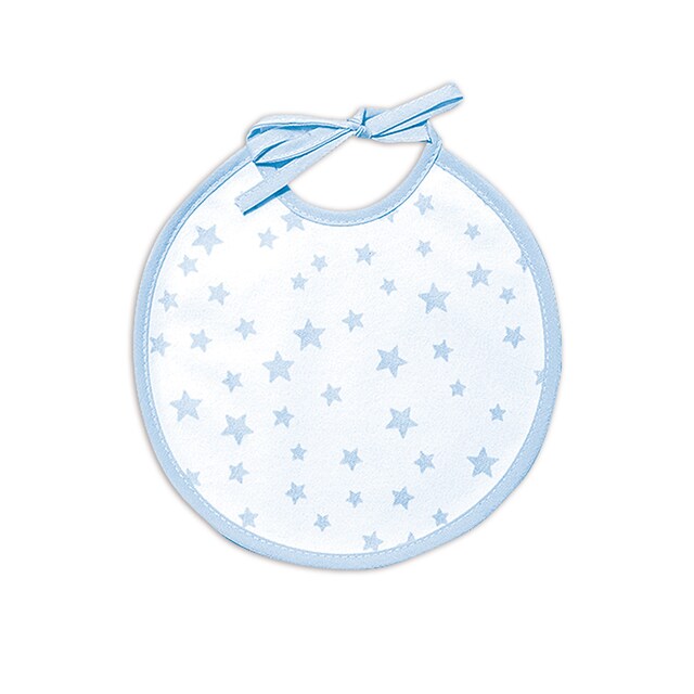 Imagen 0 de Babero recién nacido Ti-Tín estampado estrellas celeste