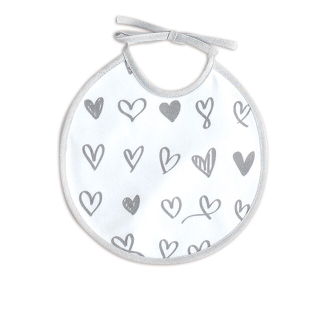 Imagen 0 de Babero recién nacido Ti Tín  estampado corazones