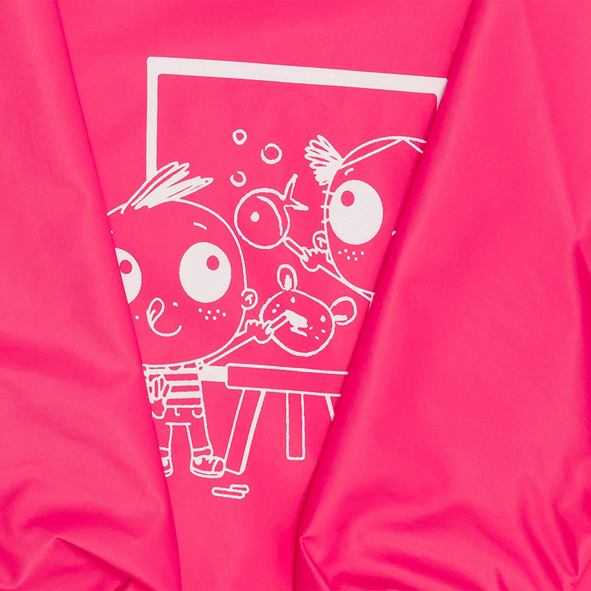 Bata impermeable Ti Tín estampada Rosa Azul-2