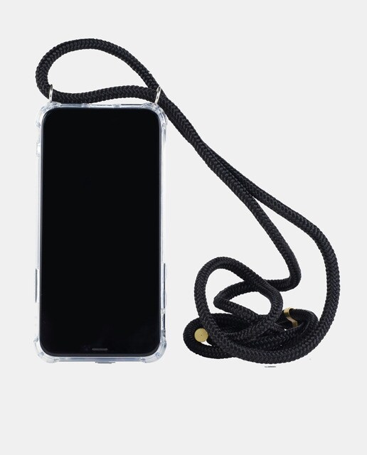 Capa de telemóvel com corda Adelle preta para iPhone X/XS Max · Hanek · El  Corte Inglés