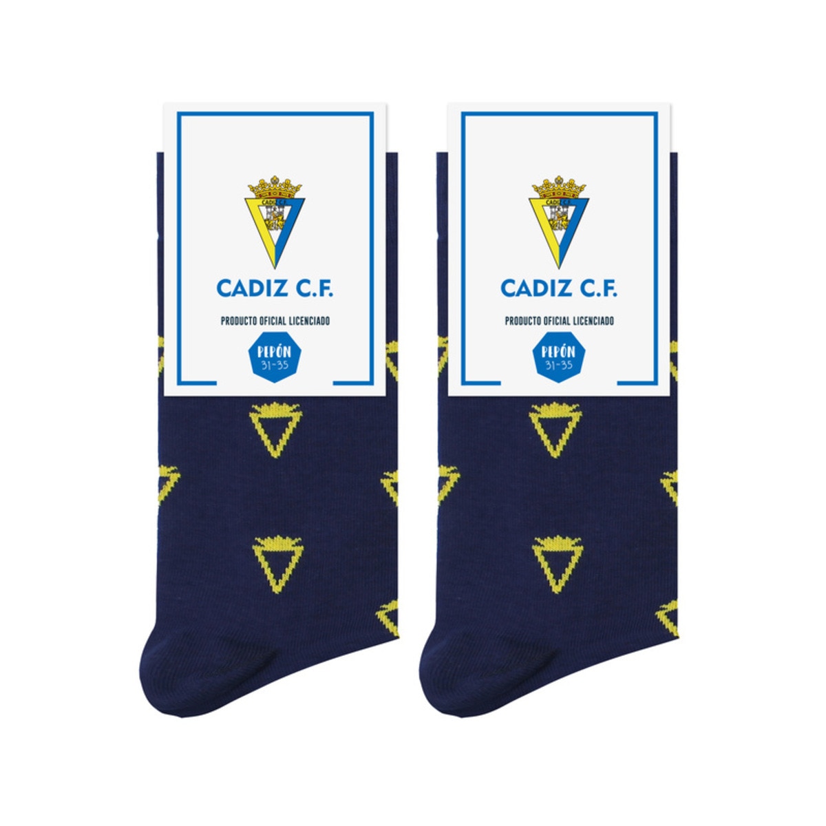 Imagem 0 de Meias Cádiz Club de Fútbol Logótipo azul-marinho Pinrelitos