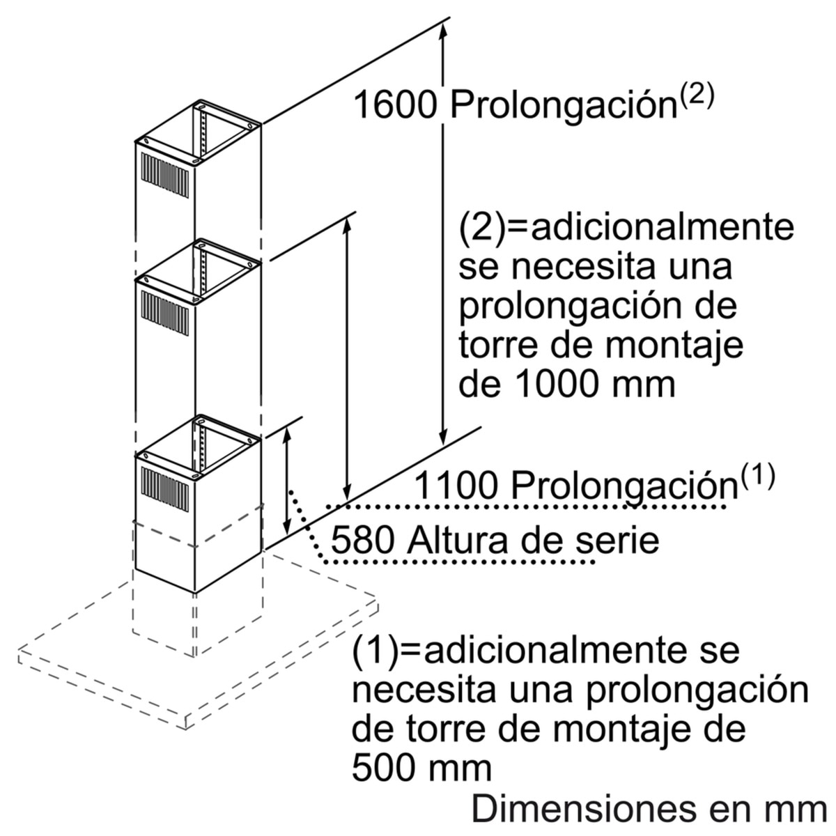 Prolongador Balay para campana de isla - DHZ1246 2