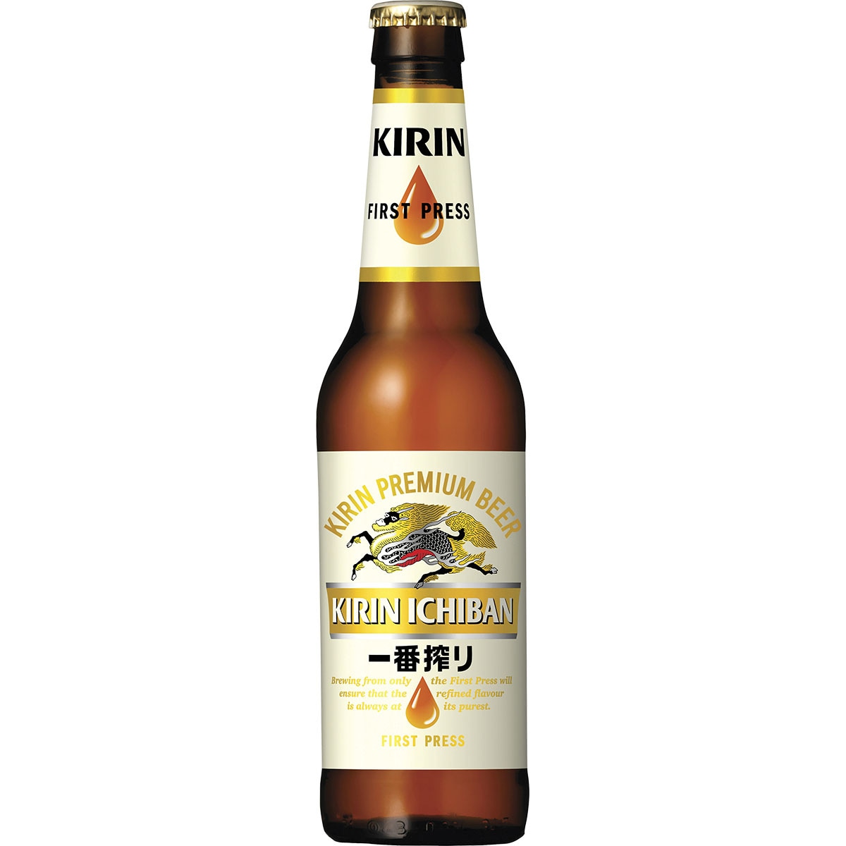 cerveza rubia tipo lager japonesa botella 33 cl