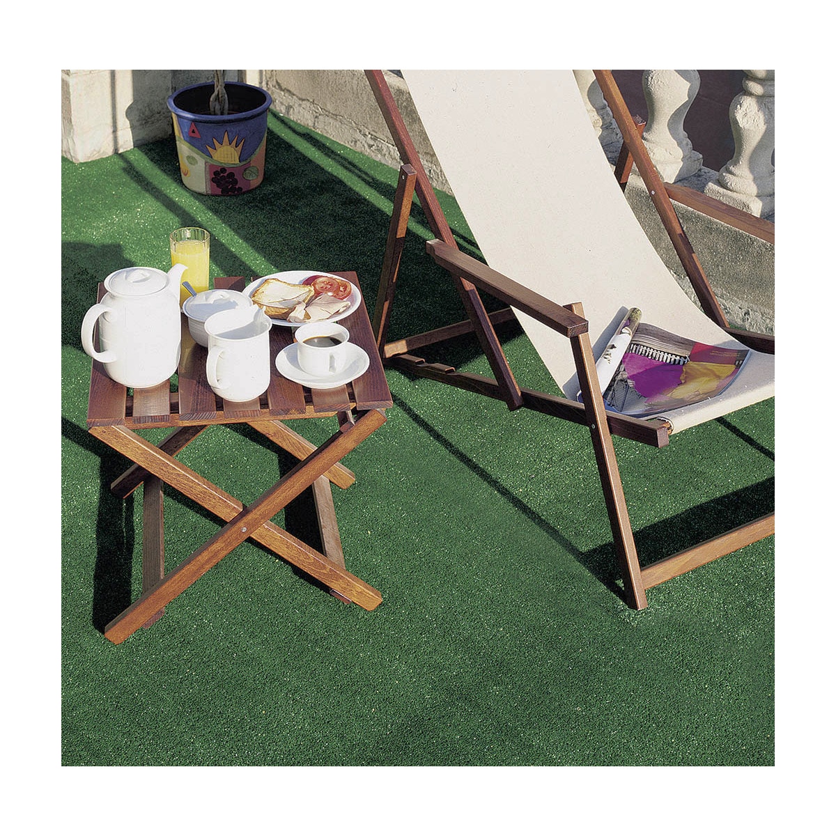 Rollo moqueta césped artificial Lubeck 7 mm Verde-3