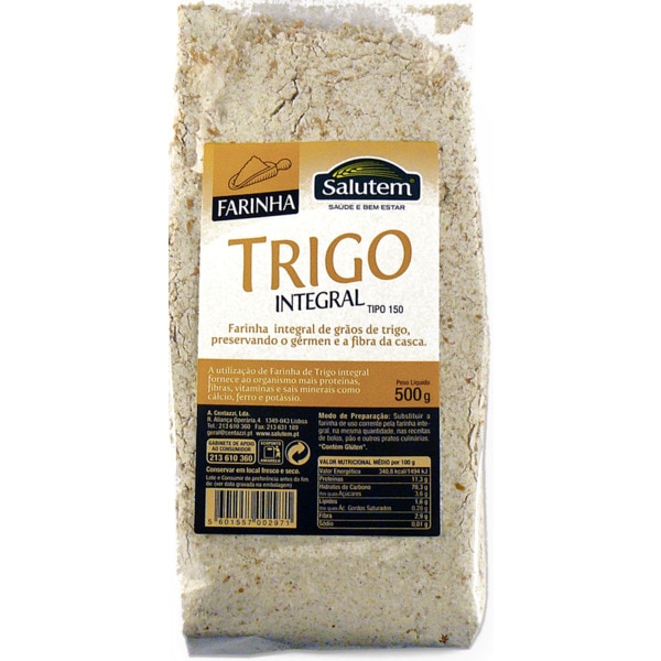 Farinha de Trigo Integral embalagem 500 g