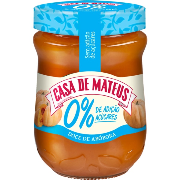 Doce de Abóbora 0% Açúcares frasco 280 g