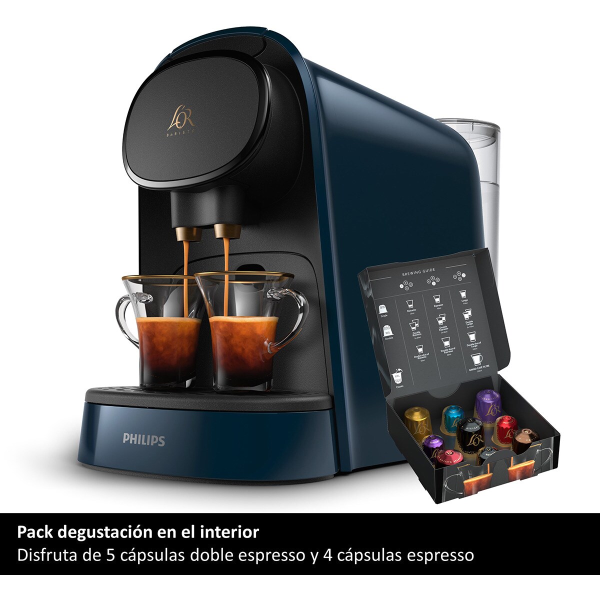Comprar Cafetera de capsulas automática Philips L'OR Barista Original  LM8012/40 para cápsulas L'OR y Nespresso · Hipercor