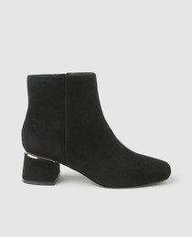 Botines de mujer Zendra Basic en ante negro