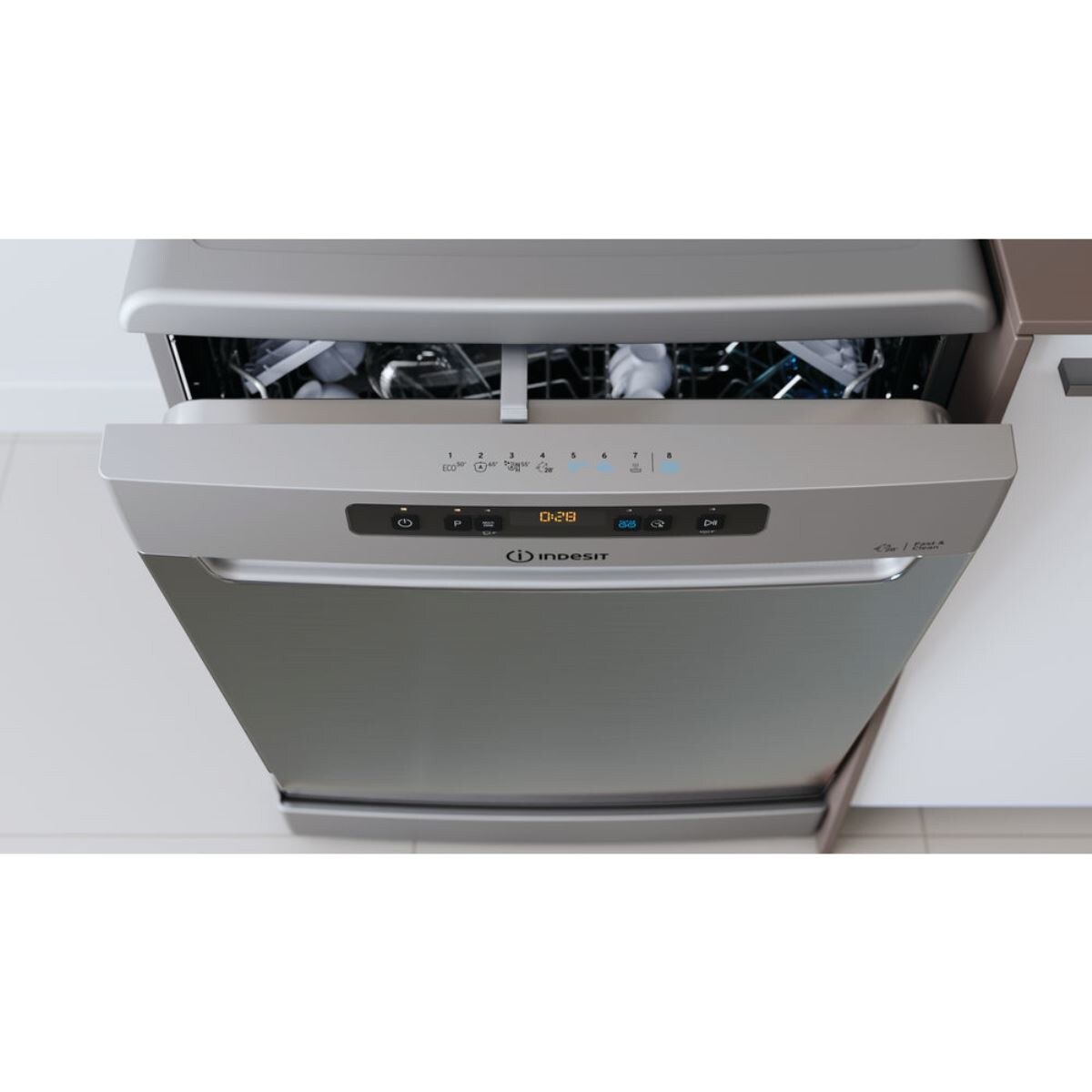 Máquina de Lavar Loiça Indesit DFO 3C23 A X para 14 Talheres e de 60 cm - Inox Inox-6