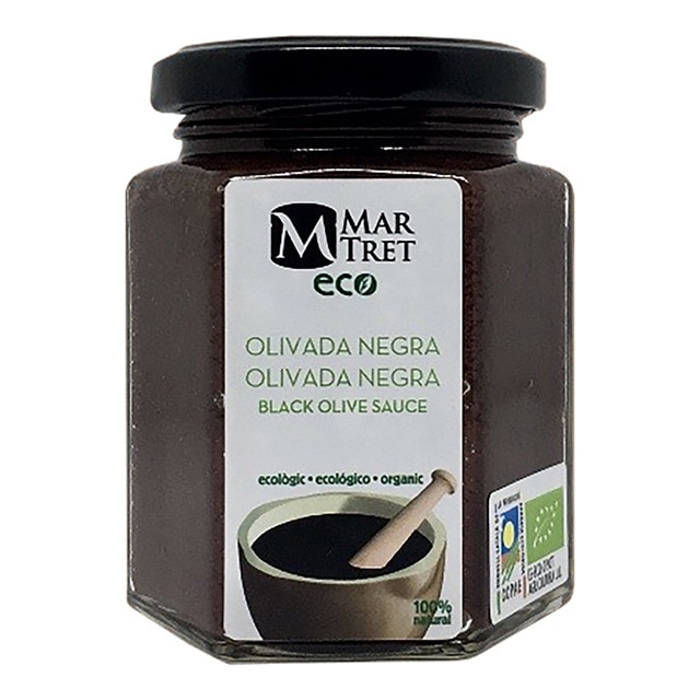 Imagen 0 de Paté de aceitunas negras Olivada ecológica Mar-Tret