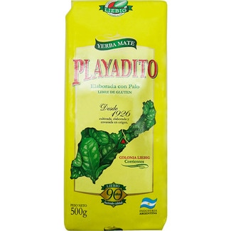 yerba mate elaborada con palo y libre de gluten paquete 500 g - Playadito