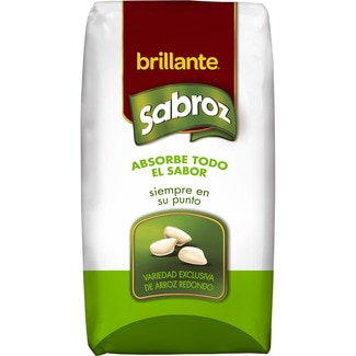 arroz redondo Sabroz variedad exclusiva paquete 1 kg - Brillante