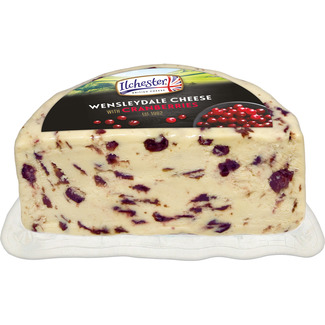 Wensleydale queso inglés con arándanos elaborado con leche pasteurizada peso aproximado pieza 1,5 kg - Ilchester