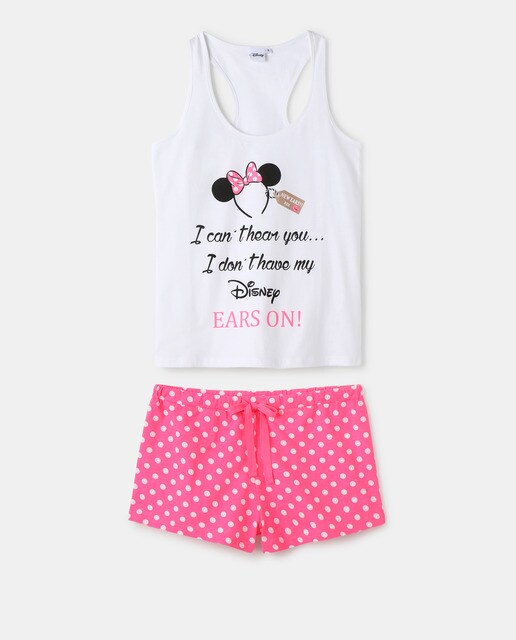 Pijama corto de mujer tirantes de Minnie