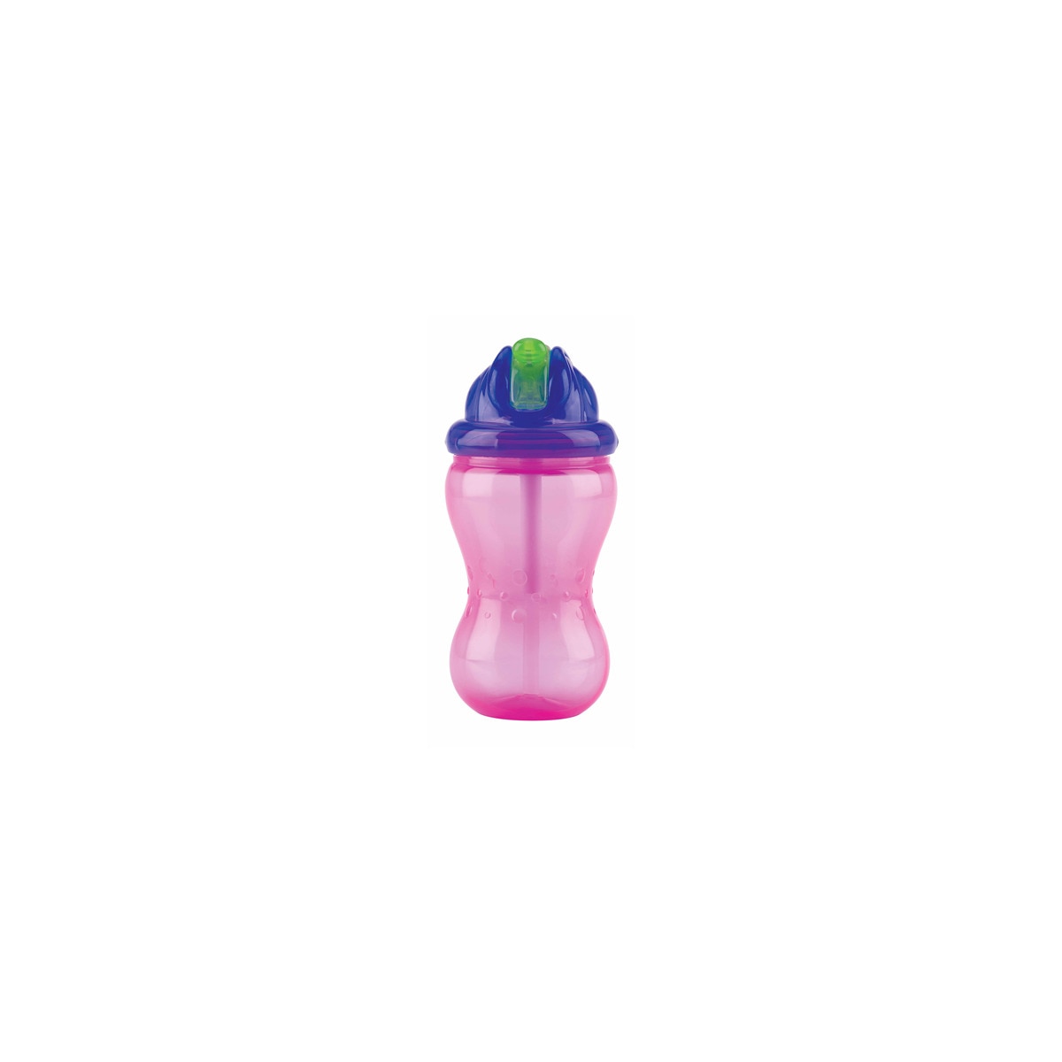 Imagen 0 de Taza de Aprendizaje Nuby Flip It Antigoteo con pajita (360 ml.) 12 M+ rosa
