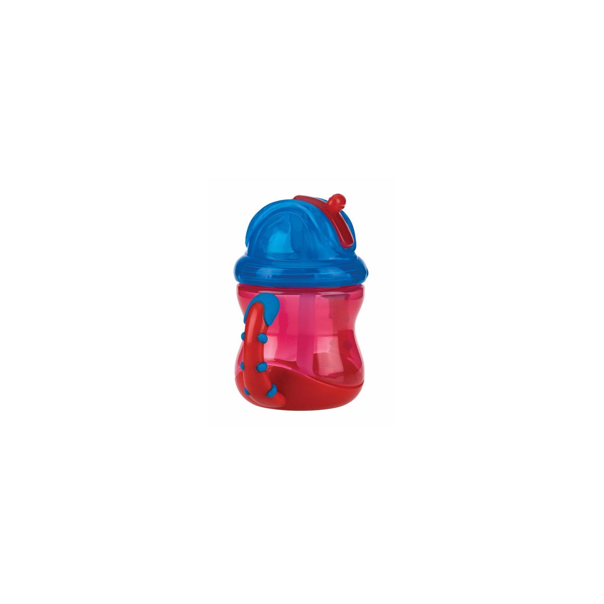 Imagen 0 de Taza de Aprendizaje Nuby Flip It Antigoteo con asas (240 ml.) 12 M+ rojo