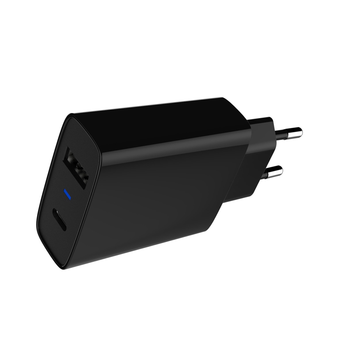 Inves - Cargador Dual De Pared LT-210-17W Negro USB Y USB-C