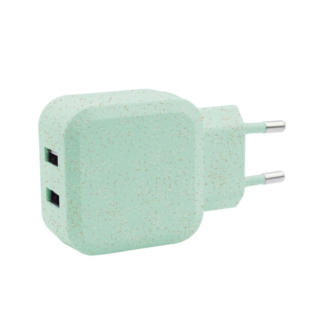 Imagen 0 de Cargador de red USB Dual Inves S-ECO-028C-GR