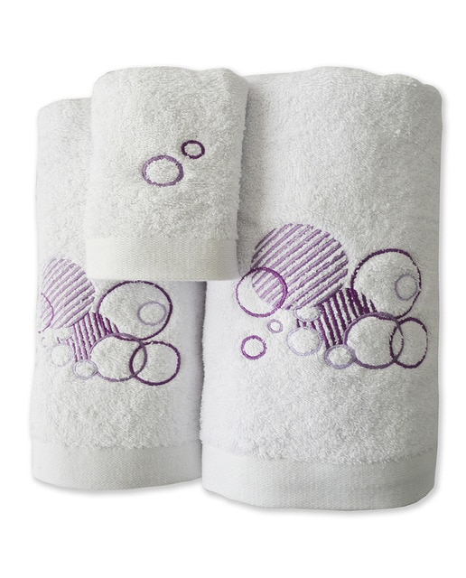 Imagen 0 de Juego toallas bordado 650 gramos blanco