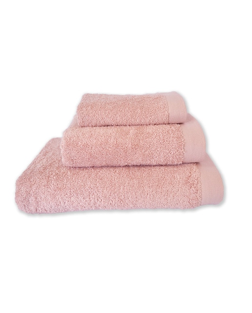 Imagen 0 de Juego toalla lisa 650 gramos rosa