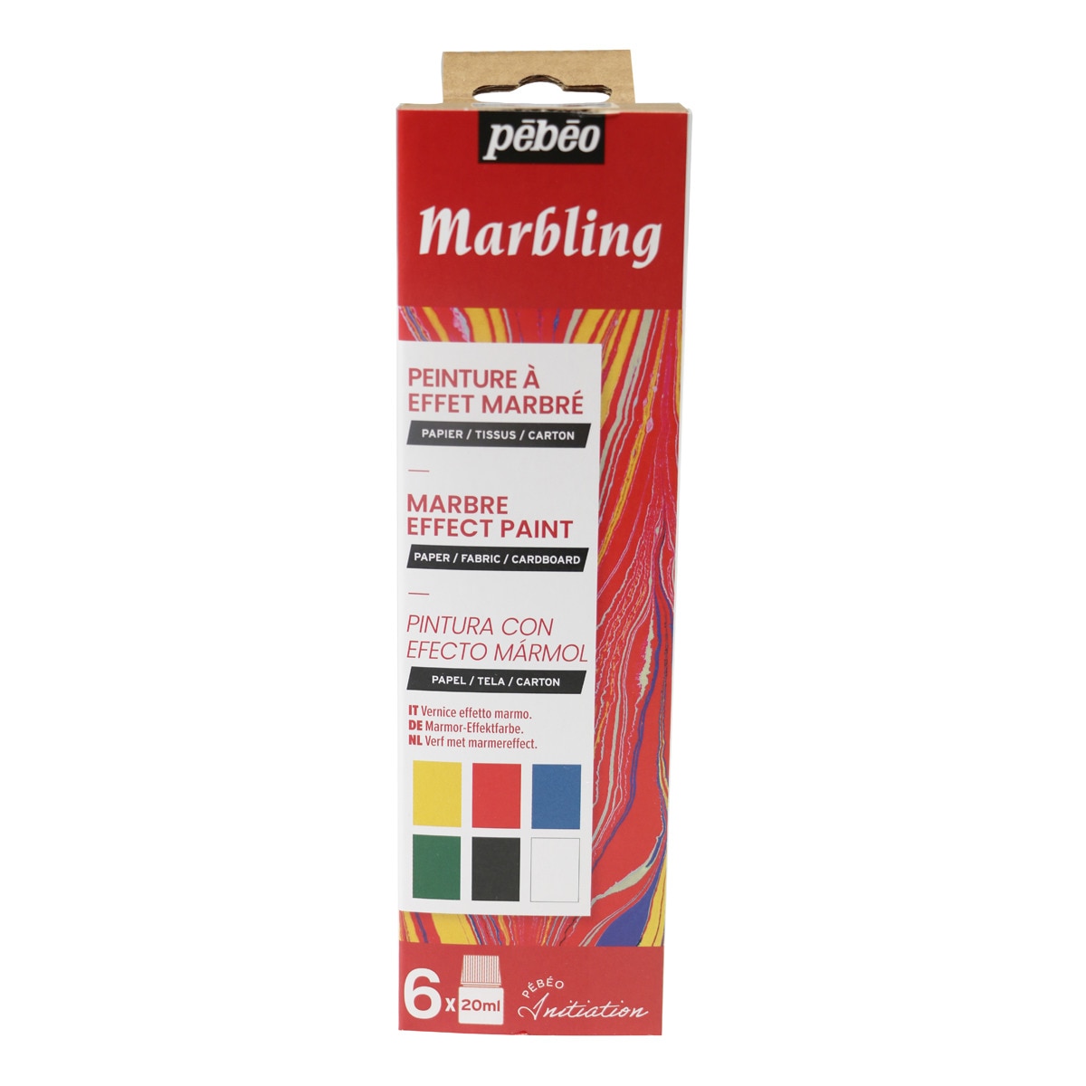 Kit de Iniciação Marbling 6x20 ml - Multicolor Multicolor-4