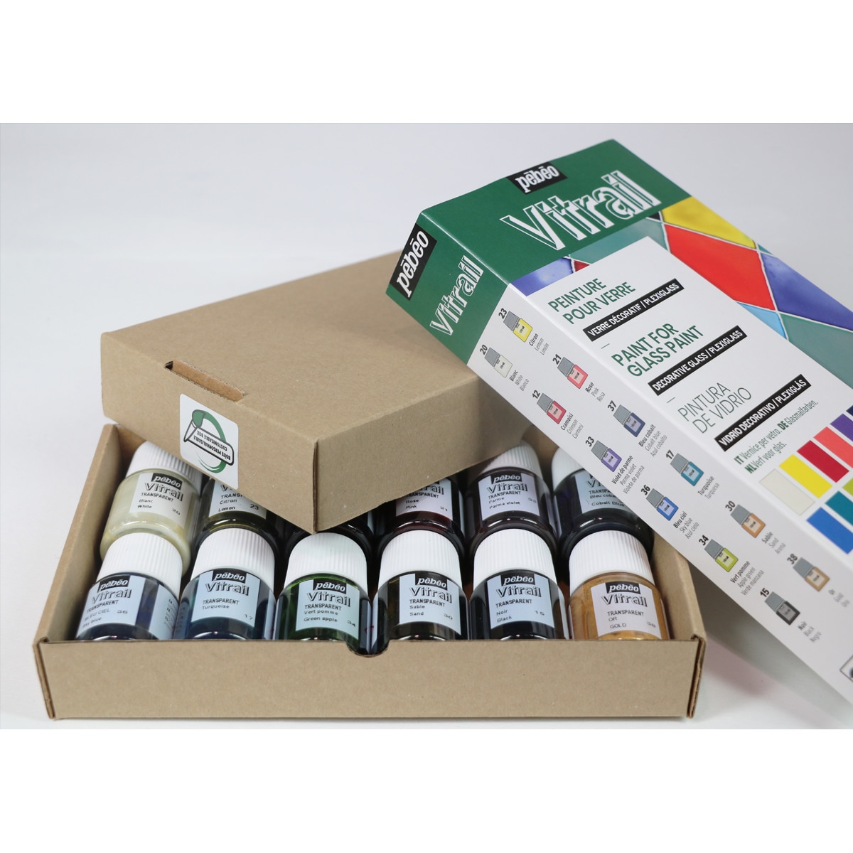 Kit Exploracion Vitrail 12X20ml Pebeo Multicolor Multicolor-8