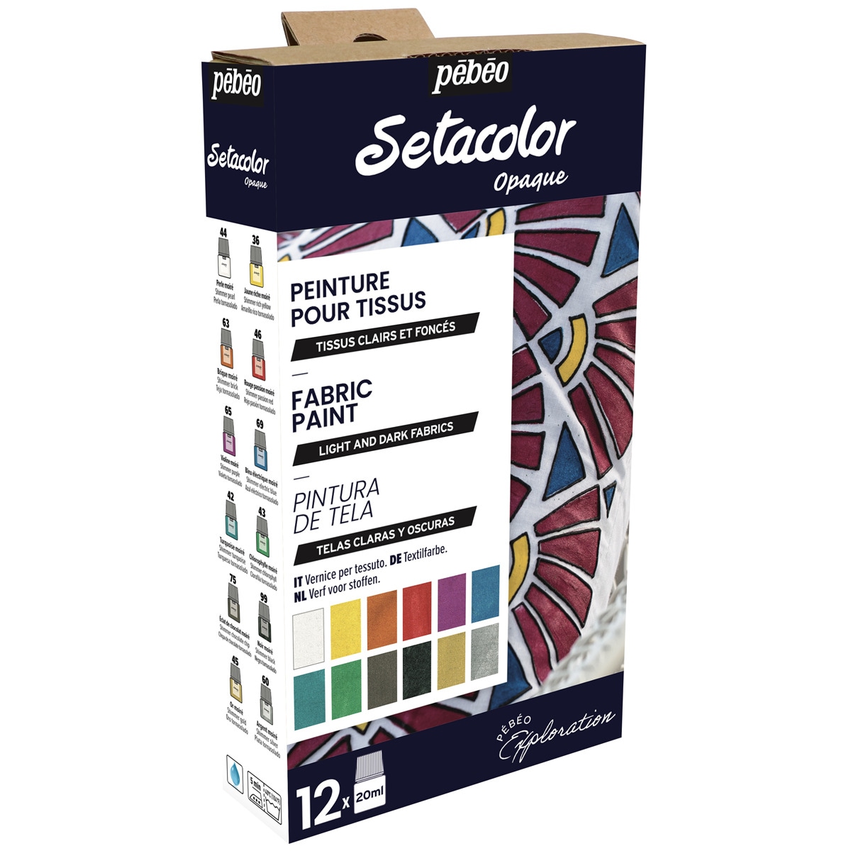 Kit de Exploração Setacolor Tornasolado 12x20 ml - Multicolor Multicolor-2