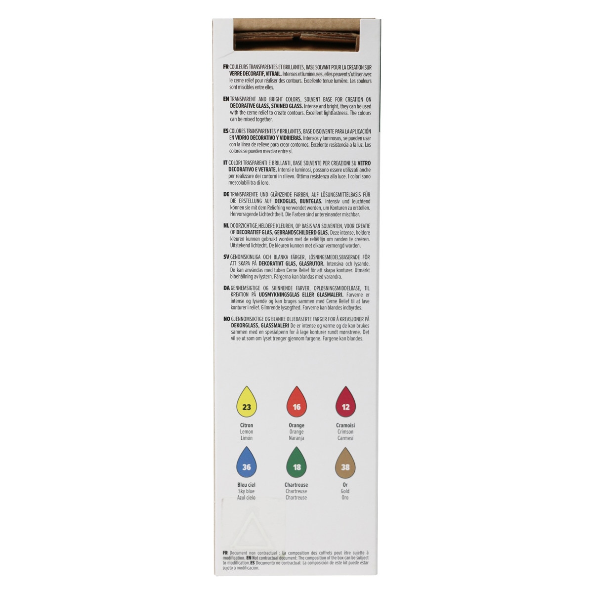 Kit de Iniciação Vitrail 6x20 ml - Multicolor Multicolor-4