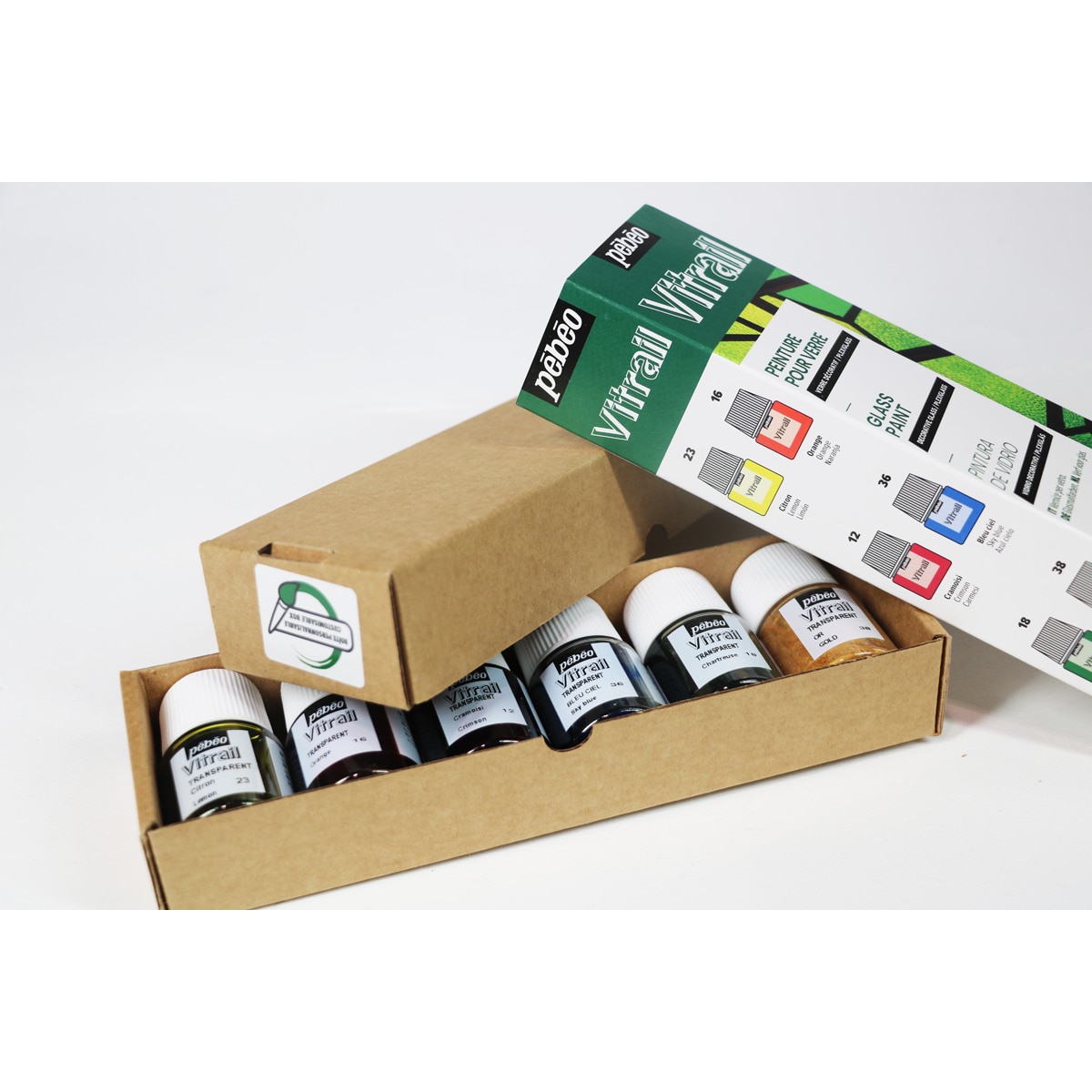 Kit de Iniciação Vitrail 6x20 ml - Multicolor Multicolor-7