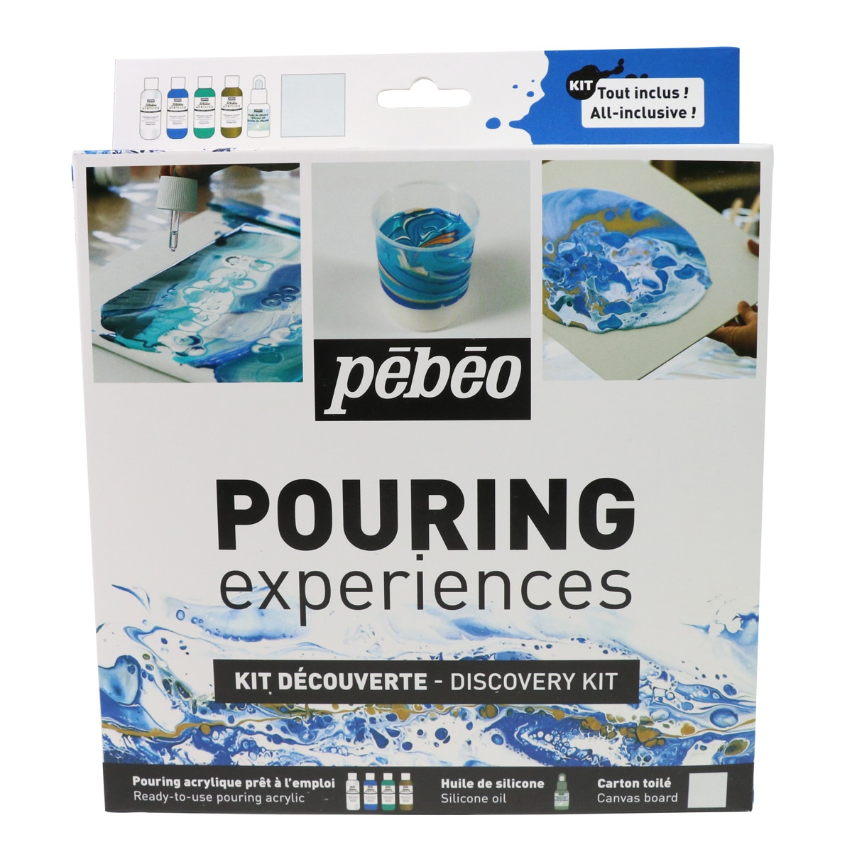 Kit de Iniciação Pouring 4x59 ml - Multicolor Multicolor-1