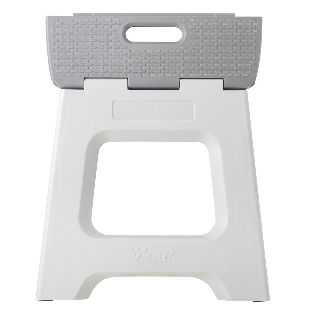 Taburete Plegable Plástico Compact 32 cm Gris-2