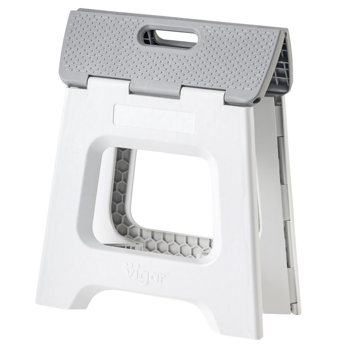 Taburete Plegable Plástico Compact 32 cm Gris-3