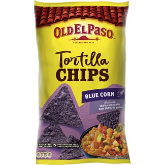 tortilla chips blue corn sin gluten bolsa 150 g - Old El Paso