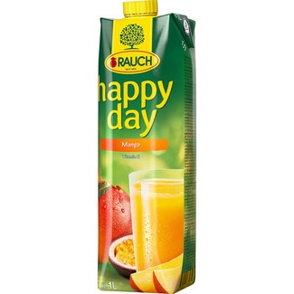 bebida de zumo de mango y maracuya a partir de concentrado con vitamina C brik 1 l - Rauch Happy Day