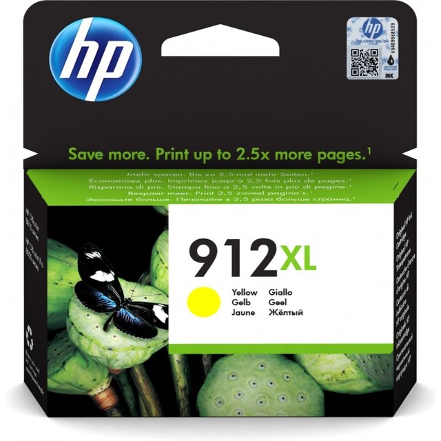 Imagem 0 de Tinteiro HP Original 3YL83AE 912 XL Amarelo, Alto Rendimento, HP Instant Ink