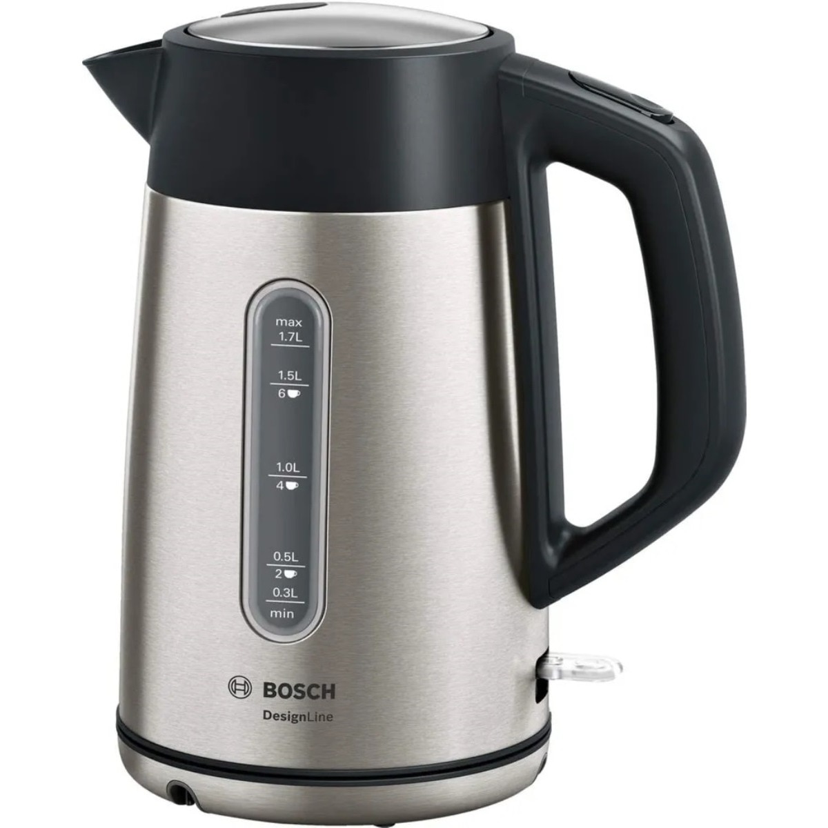 Imagem 0 de Jarro Elétrico Bosch DesignLine TWK4P440 de 1,7 L - Inox e Preto