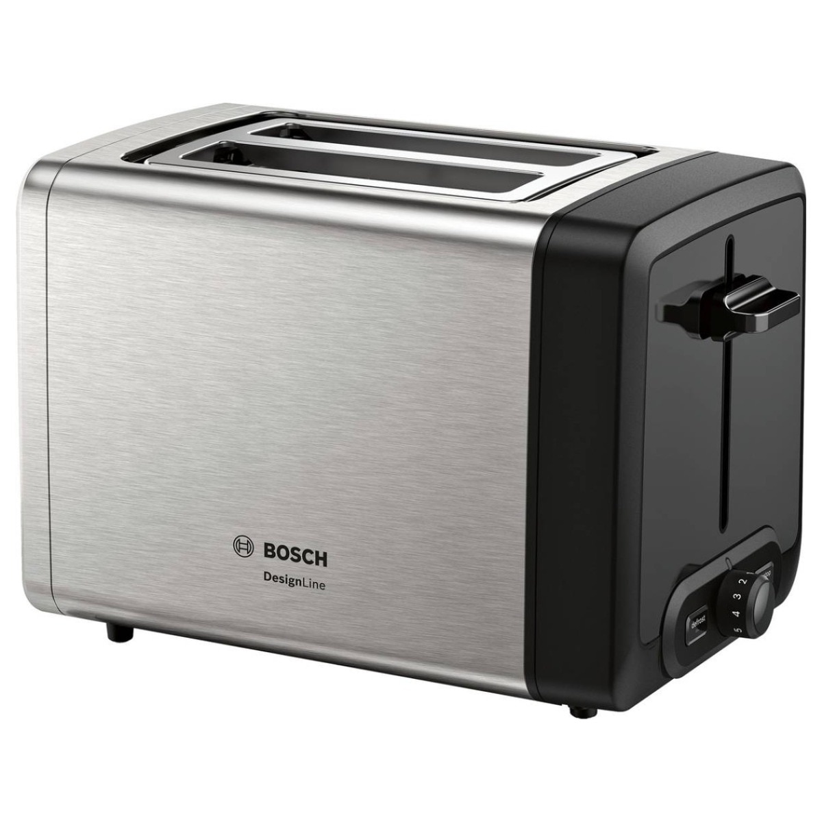 Torradeira Bosch Compact DesignLine TAT4P420 de 970 W com 2 Fendas Curtas - Inox Inox-1
