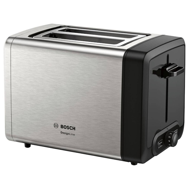 Imagem 0 de Torradeira Bosch Compact DesignLine TAT4P420 de 970 W com 2 Fendas Curtas - Inox